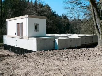 INSTALLATION OF THE ABOVE-GROUND BUILDING