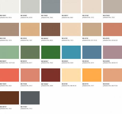 Vzorník barev GRITEC