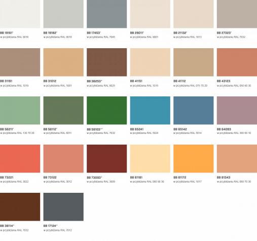 Vzorník barev GRITEC