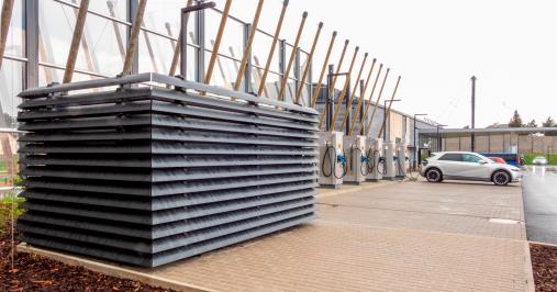 Moderní design trafostanice