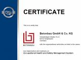 Certification according to ISO 45001