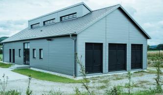 Example roof combination building